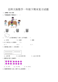 期末复习（试题）-2023-2024学年一年级下册数学北师大版