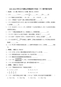 2023-2024学年辽宁省鞍山市海城市六年级（下）期中数学试卷