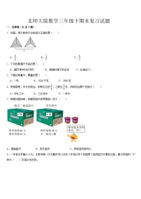 +期末复习试题（试题）-2023-2024学年三年级下册数学北师大版