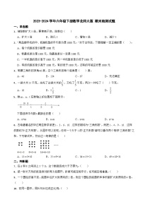 期末检测试题（试题）-2023-2024学年六年级下册数学北师大版