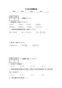 小升初冲刺模拟卷（试题）-2023-2024学年六年级下册数学苏教版