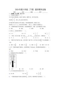 2024年度六年级（下册）数学期末试卷及详细答案解析43