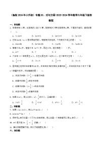 （备战2024年小升初）专题03：式与方程-2023-2024学年数学六年级下册苏教版