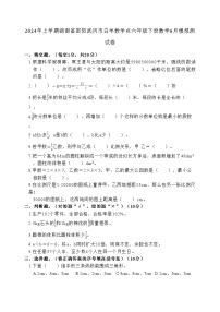 湖南省邵阳市武冈市邓家铺镇白羊教学点2023-2024学年六年级下学期6月模拟预测数学试题