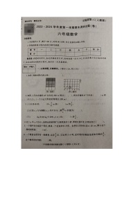 陕西省安康市白河县2023-2024学年六年级上学期期末调研数学试题