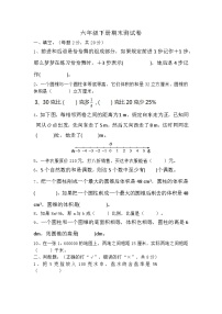 期末试题（试题）-2023-2024学年六年级下册数学人教版