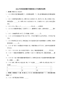 2024年河南省漯河市舞阳县小升初数学试卷