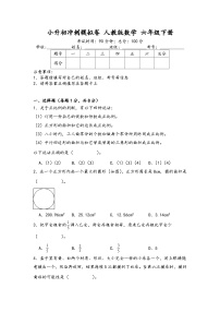 小升初冲刺模拟卷（试题）-2023-2024学年六年级下册数学人教版