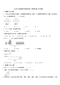 期末复习(试题)-2023-2024学年四年级下册数学北师大版