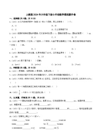 小升初模拟提升卷（试题）-2023-2024学年六年级下册数学人教版‘