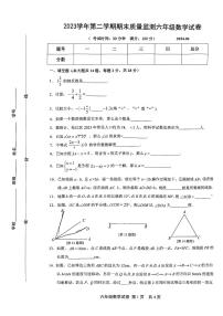 上海市松江区2023-2024年六年级下学期期末测试数学试题