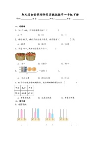 期末综合素养测评卷（试题）-2023-2024学年一年级下册数学苏教版