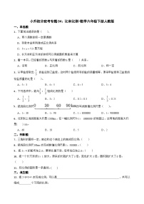 小升初分班考专题04：比和比例-数学六年级下册人教版