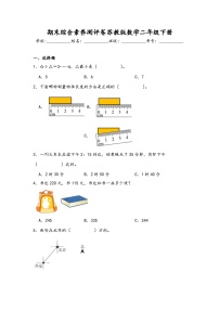 期末综合素养测评卷（试题）-2023-2024学年二年级下册数学苏教版