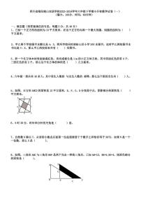 四川省绵阳市涪城区南山中学双语学校2023-2024学年六年级下学期期末数学试卷