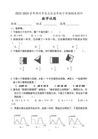 福建省漳州市龙文区2023-2024学年五年级下学期期末测评数学试题