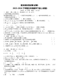 期末模拟测试卷(试卷)2023-2024学年五年级数学下册人教版