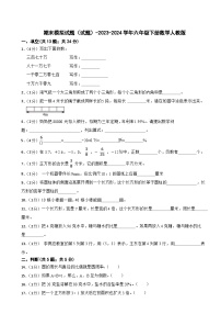 期末模拟试题（试题）-2023-2024学年六年级下册数学人教版(19)