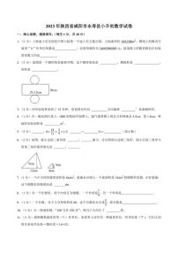 2023年陕西省咸阳市永寿县小升初数学试卷附答案解析