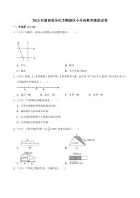 2024年湖南省怀化市鹤城区小升初数学模拟试卷附答案解析