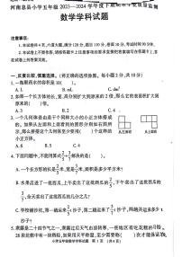 河南省信阳市息县2023-2024学年五年级下学期期末检测数学试题