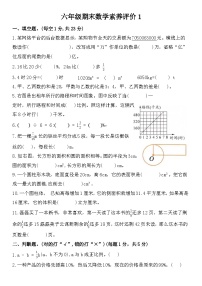期末素养评价（试题）-2023-2024学年六年级下册数学人教版