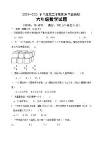 期末测试（试题）-2023-2024学年六年级数学下册青岛版