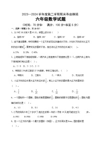 期末毕业模拟试题（试题）-2023-2024学年六年级下册数学青岛版