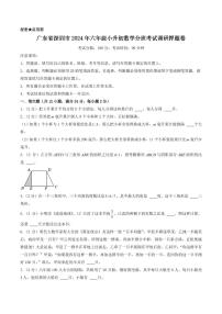 （小升初分班押题）深圳市2024年六年级小升初数学分班考试调研押题卷（原卷+解析）