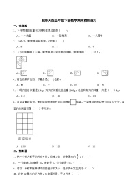 +期末模拟练习（试题）-2023-2024学年三年级下册数学北师大版