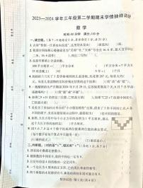 河南省安阳市安阳县2023-2024学年三年级下学期6月期末数学试题