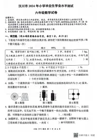 湖北省孝感市汉川市2023-2024学年六年级下学期6月期末数学试题