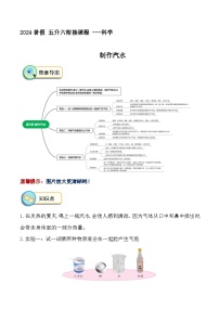 制作汽水（知识点总结+教材中习题解答）2024 学年科学五升六暑假衔接课