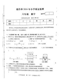 江西省九江市瑞昌市2023-2024学年六年级下学期期末数学试题