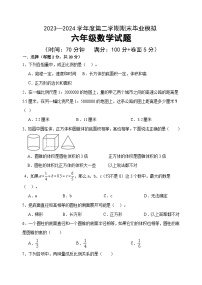 期末测试（试题）-2023-2024学年六年级下册数学青岛版