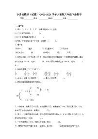 小升初模拟（试题）-2023-2024学年人教版六年级下册数学