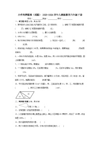 小升初押题卷（试题）+2023-2024学年六年级下册数学人教版