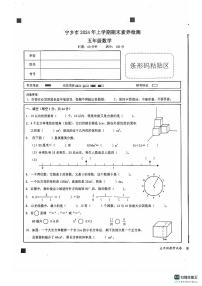 湖南省长沙市宁乡市2023-2024学年五年级下学期6月期末数学试题（含答案）