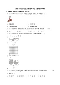 2024年浙江省台州市温岭市小升初数学试卷（含答案解析）