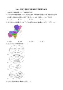 2024年浙江省温州市瑞安市小升初数学试卷（含答案解析）