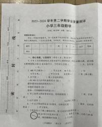 河南省濮阳市2023-2024学年三年级下学期期末数学试题