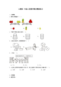 期末模拟练习（试题）-2023-2024学年一年级上册数学人教版