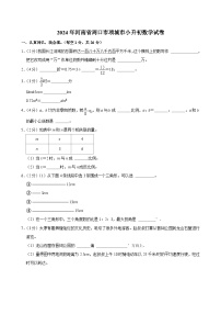 2024年河南省周口市项城市小升初数学试卷