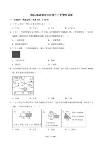 2024年湖南省怀化市小升初数学试卷附答案解析