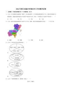 2024年浙江省温州市瑞安市小升初数学试卷附答案解析 (1)