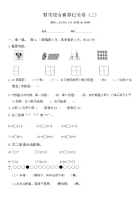 期末综合素养过关卷(试题)-2023-2024学年苏教版一年级数学上册