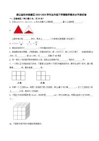 浙江省杭州钱塘区2023-2024学年五年级下学期期末水平测试数学试题