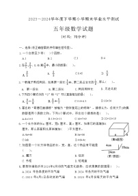 山东省临沂市兰山区2023-2024学年五年级下学期期末检测数学试题