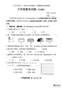 山东省潍坊市寿光市2023-2024学年六年级下学期期末数学试卷