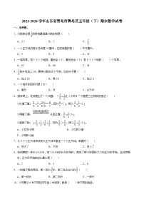 山东省青岛市黄岛区2023-2024学年五年级下学期期末数学试卷